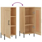 vidaXL Buffet Chêne sonoma 34 5x34x90 cm Bois d'ingénierie