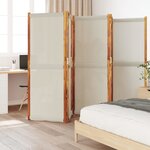 vidaXL Cloison de séparation 5 panneaux gris clair 350x180 cm