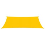 vidaXL Voile d'ombrage 160 g/m² rectangulaire jaune 5x7 m PEHD