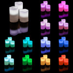 Tectake lot de 2 sets de bougies led avec changement de couleur