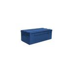 Malle de rangement en métal bleu 225 litres