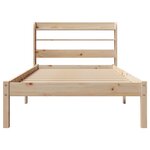 vidaXL Cadre de lit sans matelas 90x200 cm bois de pin massif