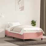 vidaXL Cadre de lit sans matelas rose 100x200 cm velours