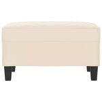 vidaXL Repose-pied Beige 70x55x41 cm Tissu microfibre