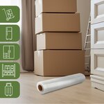Pack And Move - Rouleau Film Étirable - 300 M - Transparent - Film Déménagement Film Emballage Film Palette Film Protection