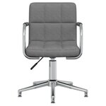 Chaise fauteuil siège pivotante de bureau informatique étude clair tissu gris 02_0024113