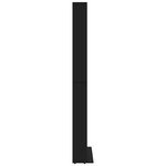 vidaXL Armoire à CD Noir 102x16x177 5 cm Bois d'ingénierie