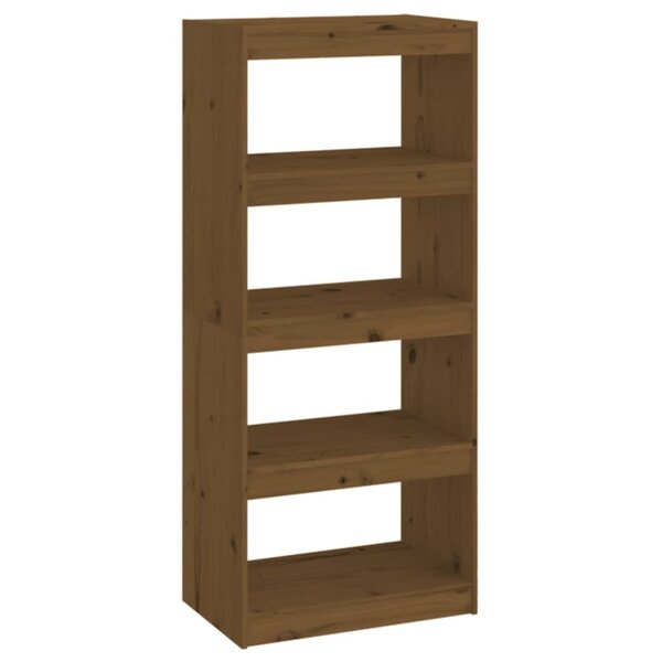 vidaXL Bibliothèque/Séparateur de pièce Marron miel 60x30x135 5 cm Pin