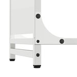 vidaXL Portant de bois chauffage blanc 90x28x65 cm