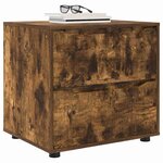 vidaXL Armoire de rangement Chêne fumé 60 x 48 x 57 cm