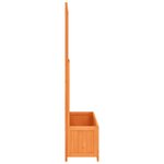 vidaXL Jardinière à treillis jardin Marron 70x30x135 cm Bois de sapin