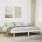 vidaXL Cadre de lit extra long sans matelas 200x210 cm bois massif pin