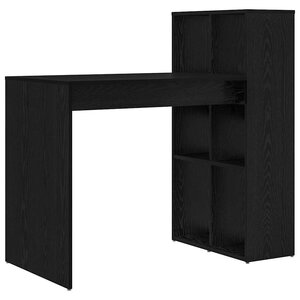vidaXL Bureau Chêne noir 108 x 55 x 103.5 cm Bois d'ingénierie