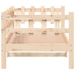 vidaXL Lit de jour 90x200 cm Bois de pin massif