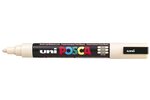 Marqueur pointe conique moyenne pc5m 1 8 - 2 5mm beige x 12 POSCA