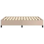 VidaXL Cadre de lit sans matelas cappuccino 140x200 cm similicuir