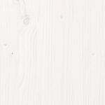 vidaXL Cadre de lit Blanc Bois de pin massif 100x200 cm
