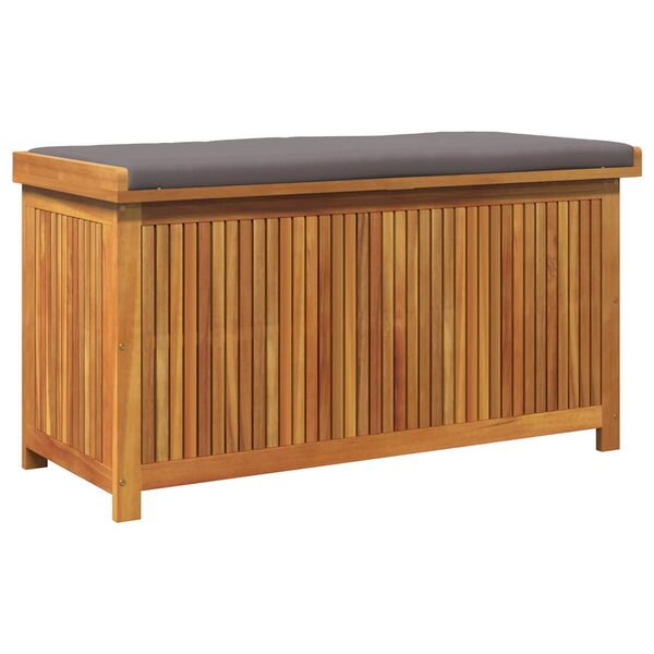 vidaXL Boîte à coussins d'extérieur 113x50x60 5cm bois massif d'acacia