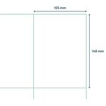 rillprint Étiquettes autocollantes 105x148 mm 500 feuilles Blanc