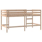 vidaXL Lit mezzanine d'enfants sans matelas avec échelle 80x200 cm