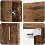 vidaXL Meuble mural Bois Ancien 69 5 x 34 x 90 cm Bois d'ingénierie