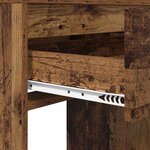 vidaXL Tables de maquillage pour chambre avec tiroir Bois Ancien