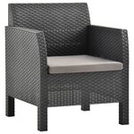 Salon de jardin meuble d'extérieur ensemble de mobilier 3 pièces avec coussins pp rotin anthracite 02_0015987