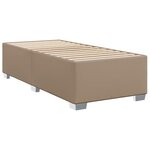 vidaXL Sommier à lattes de lit avec matelas Cappuccino 80x200 cm