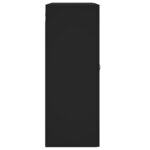 vidaXL Armoire murale noir 69 5x34x90 cm bois d'ingénierie