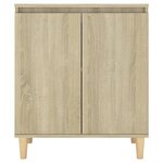 vidaXL Buffet avec pieds en bois Chêne sonoma Bois d'ingénierie