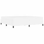 vidaXL Cadre de lit avec matelas Blanc 200 x 200 cm Faux cuir
