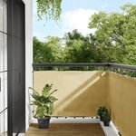 vidaXL Écran de balcon sable 90x500 cm 100  polyester oxford