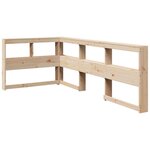 vidaXL Lit bibliothèque sans matelas 75x190 cm bois de pin massif