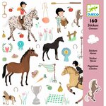 Djeco DJ08881 - Autocollants chevaux