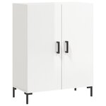 vidaXL Buffet Blanc brillant 69 5x34x90 cm Bois d'ingénierie