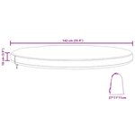 vidaXL Housse de Table Extérieure 142 x 142 x 10 cm Tissu oxford 420D