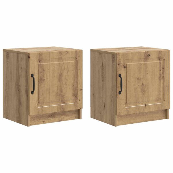 vidaXL Cabinet de chevet 2 pc Chêne artisanal 43 x 34 5 x 47 cm