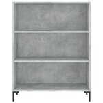vidaXL Bibliothèque gris béton 69 5x32 5x90 cm bois d'ingénierie