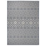 vidaXL Tapis à tissage plat d'extérieur 200x280 cm Rayures bleues