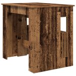 vidaXL Table à dîner 180 x 85 x 75 cm Bois d'ingénierie Bois ancien