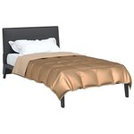 vidaXL Duvet complet toute l'année 135 x 200 cm 300 gsm Doré