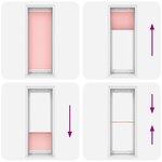 vidaXL Store plissé rose 70x200 cm largeur du tissu 69 4 cm polyester