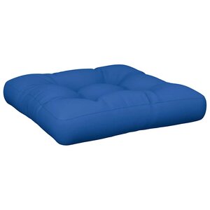 vidaXL Coussin de palette bleu 58x58x10 cm tissu