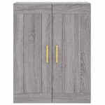 vidaXL Buffet haut Sonoma gris 69 5x34x180 cm Bois d'ingénierie