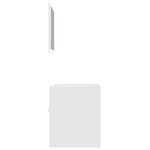 vidaXL Ensemble de meubles de salle de bain 2 Pièces Blanc Aggloméré