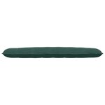 vidaXL Coussin de Dos Vert foncé 200 x 50 cm Tissu en velours côtelé