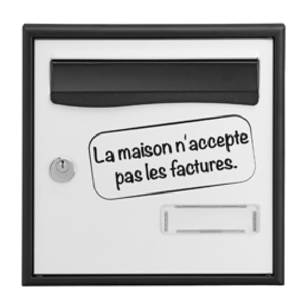 Boîte aux lettres STYLIS Simple Face normalisée - Facture - Decayeux