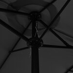 vidaXL Parasol d'extérieur poteau en aluminium 460x270 cm anthracite
