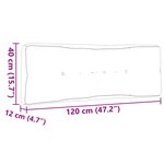 vidaXL Coussins de palette lot de 3 gris tissu