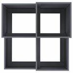 vidaXL Cache-pot de jardin Anthracite 80 x 80 x 60 cm Acier